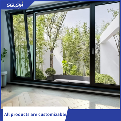 Finestre inclinabili e girevoli in alluminio